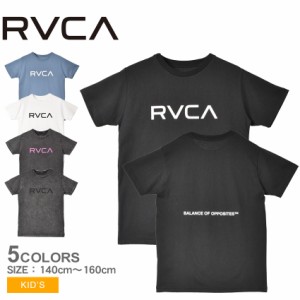 【ゆうパケット可】ルーカ 半袖Tシャツ キッズ ジュニア 子供 BIG RVCA TEE ブラック 黒 ホワイト 白 RVCA BE045226 トップス tシャツ 半