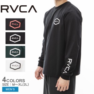 ルーカ ラッシュガード メンズ HEX SURF LS ブラック 黒 グリーン 緑 ホワイト 白 RVCA BE041801 トップス 長袖 サーフィン サーファー 