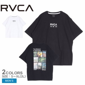 ルーカ 半袖Tシャツ メンズ TEXTBOOK MID ブラック 黒 ホワイト 白 RVCA BE04A241 トップス バックプリント ストリート スポーティ カジ