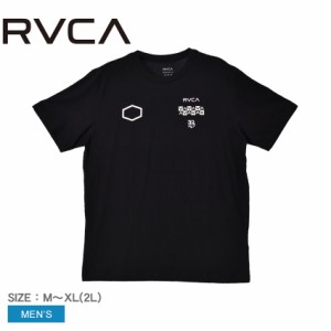 【ゆうパケット可】ルーカ 半袖Tシャツ メンズ ブラック 黒 ホワイト 白 RVCA BD041221 半袖 ロゴ プリント サーフ デイリーユース タウ