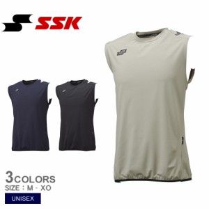 エスエスケイ ノースリーブシャツ ユニセックス proedge冷感トレーニングノースリーブシャツ ブラック 黒 ベージュ ネイビー 紺 SSK EBT2