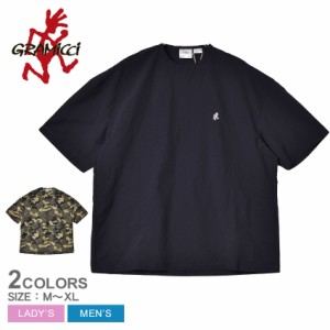 グラミチ 半袖Tシャツ レディース メンズ シェルキャンプT ブラック 黒 カモ GRAMICCI GUJK-21S042 トップス カットソー ブランド カジュ