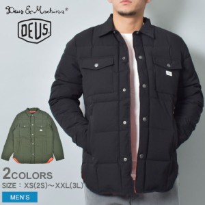 デウス エクス マキナ ジャケット メンズ MAXWELL PADDED OVERSHIRT ブラック 黒 グリーン 緑 DEUS EX MACHINA DMW226193 ウェア トップ