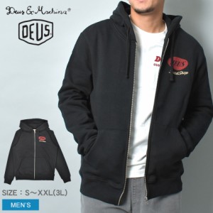 デウス エクス マキナ パーカー メンズ TIN LIZZIE ZIP HOODIE ブラック 黒 DEUS EX MACHINA DMW228395 ウェア トップス フーディー フー