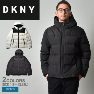 ダナ キャラン ニューヨーク アウター メンズ ARCTIC CLOTH MIXED PUFFER JACKET ブラック 黒 ホワイト 白 DKNY DX9MP802 ジャケット ダ