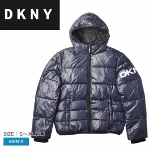 ダナ キャラン ニューヨーク アウター メンズ クラッシックナイロンフーディージャケット ネイビー DKNY DX9MN197 ジャケット ダウン 長