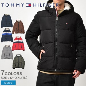 トミーヒルフィガー アウター メンズ CLASSIC PUFFER JACKET WITH SOFT SHERPA LINED HOOD ブラック 黒 ネイビー グレー ブラウン TOMMY 