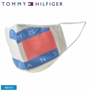 【ゆうパケット可】トミーヒルフィガー マスク メンズ フェイスマスク ホワイト 白 ブルー ピンク TOMMY HILFIGER AM0AM08307 おしゃれ 