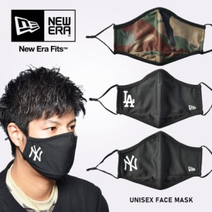 【ゆうパケット可】 ニューエラ マスク レディース メンズ フェイスマスク ブラック 黒 カモフラ 迷彩 NEWERA 60113270 60113345 6011328