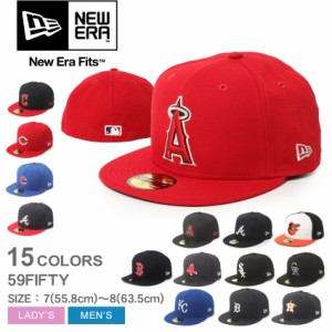 ニューエラ 帽子 レディース メンズ ACPERF 59FIFTY レッド 赤 ネイビー 紺 NEW ERA キャップ 野球 ベースボール MLB チームロゴ 刺繍 ア