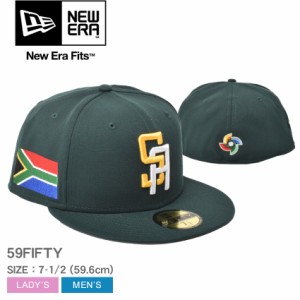 ニューエラ 帽子 レディース メンズ SOUTH AFRICA WBC 2023 グリーン 緑 イエロー 黄 NEW ERA 60358242 ベースボールキャップ BBキャップ