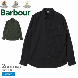 バブアー カジュアルシャツ メンズ ブラック 黒 グリーン BARBOUR MOS0245 トップス バーブァー おしゃれ 長袖 羽織 ロゴ ボタンダウン 