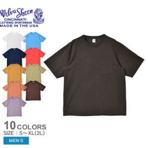 ベルバシーン 半袖Ｔシャツ メンズ 1パック クルーネック S/S Tシャツ ホワイト 白 ブラック 黒 VELVA SHEEN 162320 トップス インナー 