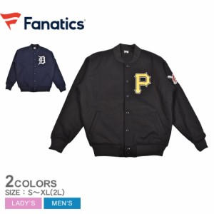 ファナティクス アウター レディース メンズ MLB オールメルトン スタジアムジャケット ブラック 黒 ネイビー 紺 FANATICS ML2323 スタジ