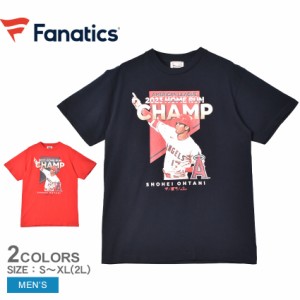 ファナティクス 半袖Tシャツ メンズ Shohei Ohtani LA Angels 2023 Home Run Champ Tee レッド 赤 ネイビー 紺 FANATICS ML01-23FW-0002 