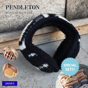 ペンドルトン 耳当て ユニセックス BOA EAR MUFFLER ブラック 黒 ホワイト 白 ベージュ PENDLETON PDT-000-223019 イヤーマフラー 防寒 