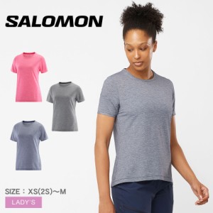 【ゆうパケット可】サロモン 半袖Tシャツ レディース SNTIAL TENCEL SS TEE ブラック 黒 ネイビー 紺 SALOMON LC2007500 LC2007600 LC200