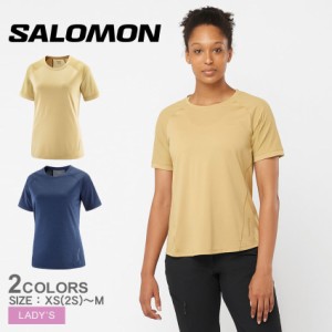 【ゆうパケット可】サロモン 半袖Tシャツ レディース OUTLINE TEE ブラック 黒 ネイビー 紺 SALOMON LC2029800 LC2029900 LC2030000 半袖