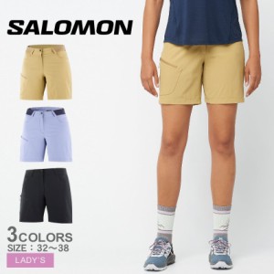 サロモン パンツ レディース WAYFARER SHORTS ブラック 黒 ベージュ SALOMON LC2006900 LC2007100 LC2097400 ボトムス ショート丈 ハーフ