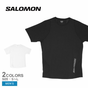 サロモン 半袖Tシャツ メンズ センス エアロ ショートスリーブ ティー ブラック 黒 ホワイト 白 SALOMON LC2098400 LC2099000 トップス 