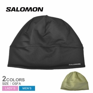 【ゆうパケット可】サロモン ビーニー レディース メンズ アクティブ ビーニー ブラック 黒 SALOMON LC2022600 LC2122600 帽子 キャップ 