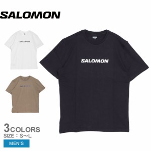 サロモン 半袖Tシャツ メンズ LOGO PERFORMANCE SS TEE ブラック 黒 ホワイト 白 SALOMON LC2245400 LC2245500 LC2245800 トップス クル