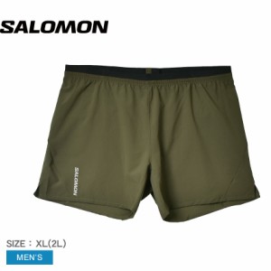 サロモン ショーツ メンズ CROSS 5 SHORTS カーキ SALOMON LC2048800 ジャージ パンツ ショート丈 ハーフパンツ はっ水 撥水 通気性 速乾