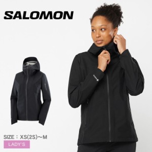 サロモン ジャケット レディース アウトライン ゴアテックス 2.5L ジャケット ブラック 黒 SALOMON LC1859600 アウター 上着 羽織 長袖 