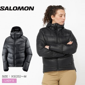 サロモン ダウンジャケット レディース アウトライン ミッド ダウン ブラック 黒 SALOMON LC2107800 ダウンジャケット ジップアップ フー