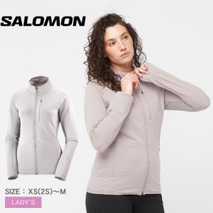 サロモン ミドルレイヤージャケット レディース エッセンシャル ライトウォーム グレー SALOMON LC2114100 ミドルレイヤージャケット イ