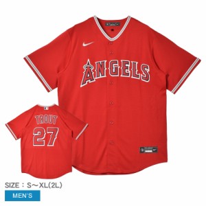 ナイキ ユニフォームシャツ メンズ Official Replica Jersey レッド 赤 NIKE T770-ANS3-AN7-T27 マイク・トラウト ロサンゼルス・エンゼ