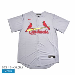 ナイキ ユニフォーム メンズ OFFICIAL REPLICA JERSEY グレー 赤 NIKE T770-SCG2-CD7-M04  ウエア トップス 半袖 Tシャツ MLB メジャーリ