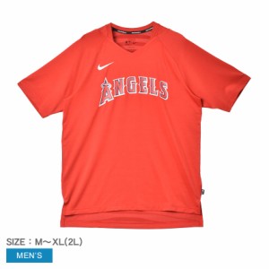 ナイキ 半袖Tシャツ メンズ Dri-Fit Pregame Top Short Sleeve Tee レッド 赤 NIKE NACS-62Q ウエア トップス ロサンゼルス・エンゼルス 