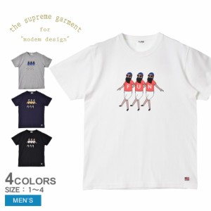 【ゆうパケット可】モデムデザイン 半袖Tシャツ メンズ ファン おじさん フロント ショートスリーブ ティー ホワイト 白 ブラック 黒 mod