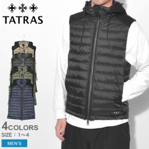 タトラス ベストジャケット メンズ エロス ブラック 黒 ベージュ ネイビー TATRAS MTLA21S4120-D アウター アウトドア シンプル ダウン 
