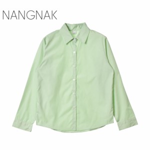 ナンナック トップス レディース メンズ ビックシルエット シャツ グリーン NANGNAK NN-0025 韓国 韓国ファッション トップス カットソー