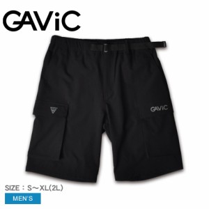 ガビック ボトムス メンズ N/PU カーゴハーフパンツ ブラック 黒 GAVIC GA7204 ライフスタイル パンツ 半ズボン ウエア スポーツ カジュ