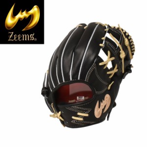 ジームス グローブ レディース メンズ 2022限定 硬式グラブ 内野手用 ブラック 黒 ZEEMS SV-524SB 野球 ベースボール 硬式野球 草野球 社
