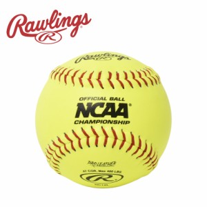 【日本未発売】ローリングス ボール NCAA オフィシャル 12インチ ソフトボール イエロー 黄 Rawlings NC12L 野球 ベースボール 硬式 ZSPO