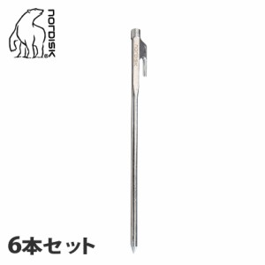 ノルディスク アウトドア用品 STEEL NAIL 20CM 6本セット シルバー NORDISK 119068 キャンプ レジャー アウトドア テント タープ アクセ