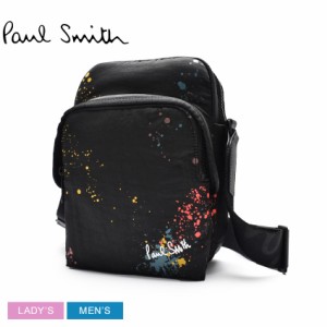 ポール スミス ショルダーバッグ レディース メンズ ペイント スプラッター クロスボディバッグ ブラック 黒 PAUL SMITH M1A-7446-KSPLAT