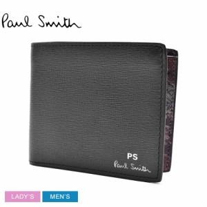 ポール スミス 財布 レディース メンズ WALLET BILLFOLD ブラック 黒 マルチカラー PAUL SMITH M2A-5321-KOUTLI 本革 ブランド プレゼン