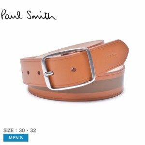 ポール スミス ベルト メンズ BELT HAND PAINTED STR ブラウン 茶 ベージュ PAUL SMITH M1A-7610-LGRACA 本革 レザー ブランド おしゃれ 