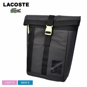 ラコステ リュック レディース メンズ ウォーターレペレント バックパック ブラック 黒 LACOSTE NH4037-K68 はっ水 撥水 撥水加工 通学 