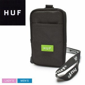 【ゆうパケット可】ハフ ネックポーチ レディース メンズ RECON LANYARD POUCH BAG ブラック 黒 HUF AC00808 バッグ ポーチ ストラップ 