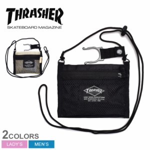スラッシャー ショルダーバッグ レディース メンズ サコッシュ＆ドリンクホルダー ブラック 黒 ベージュ THRASHER THPS-001 バッグ カバ
