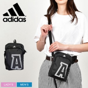 アディダス ショルダーバッグ レディース メンズ クラシック オーガナイザー Aプリント ブラック 黒 ホワイト 白 ADIDAS HEJ23 カバン か