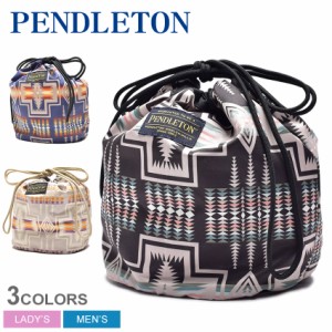 【ゆうパケット可】ペンドルトン ポーチ レディース メンズ ドローポーチ ネイビー 紺 ベージュ ブラック 黒 PENDLETON PDT-000-231021 