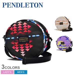 ペンドルトン バッグ レディース メンズ サークルミニショルダーバッグ ベージュ パープル 紫 ブラック 黒 PENDLETON PDT-000-231023 カ