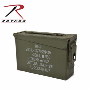 ロスコ 弾丸ケース 30 CAL AMMO CAN グリーン カーキ ROTHCO サバゲー サバイバルゲーム 雑貨 ブランド おしゃれ インテリア 店舗 オブジ